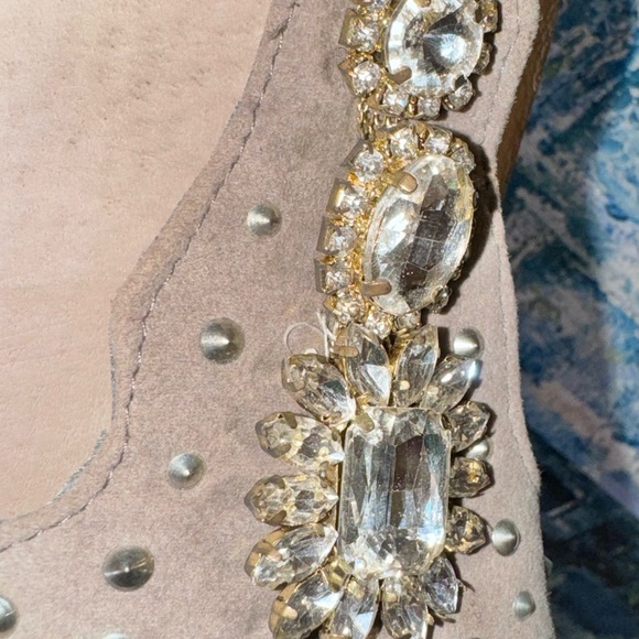 RESTRICTED rhinestone bling cork espadrille sandal women’s shoe size 9 - Picture 12 of 17